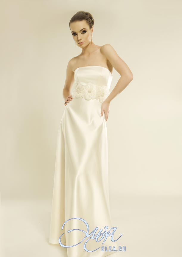 Свадебное платье Давиль-4 (пояс из цветов)